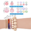 560Pcs 2 Styles Transparent Crackle Glass Beads Strands CCG-PH0001-25-4