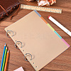 Paper Discbound Notebook Index Divider Sheets AJEW-WH20011-03C-4