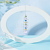 Alloy Glass Octagon & Round Rotating Suncatchers HJEW-WH0001-31P-02-1