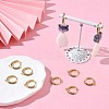 SHEGRACE Brass Micro Pave Clear Cubic Zirconia Hoop Earrings Findings XGR0154G-96G-5
