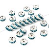 Brass Grade A Rhinestone Spacer Beads RSB038NF-13-1