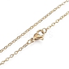 PVD Vacuum Plating 201 Stainless Steel Pendant Necklaces LS-NJEW-H208-01G-2