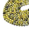 Natural Yellow Turquoise(Jasper) Beads Strands G-P573-A56-01-3