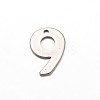 Tarnish Resistant Mixed Number 201 Stainless Steel Charms STAS-N082-05-2