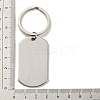 Father's Day Gift 201 Stainless Steel Oval with Word To My Dad Keychains LS-KEYC-E040-03P-3
