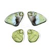 Transparent Epoxy Resin Butterfly Wing Pendants RESI-N045-06B-2
