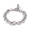 Tarnish Resistant 304 Stainless Steel Cable Chain Bracelets BJEW-P237-08P-4