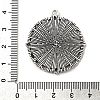 Tibetan Style Alloy Pendant Cabochon Settings LS-TIBE-T003-06AS-RS-3