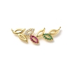 Rack Plating Brass with Cubic Zirconia Pendants KK-Z086-47-1