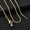 1.5MM Brass Box Chain Adjustable Slider Necklaces X-NJEW-M108-07G-2