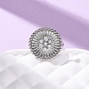 Brass Micro Pave Cubic Zirconia Cuff Rings RJEW-D323-05P-2