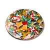 Transparent Christmas Themed Cellulose Acetate(Resin) Pendants OACR-L018-03E-2