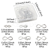 30Pcs 6 Styles Tibetan Style Alloy Infinity with Hope Connector Charms TIBE-FS0003-26-4