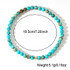 Dyed Natural Imperial Jasper Round Beaded Stretch Bohemian Bracelets OI9972-1-2