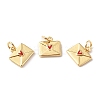 Rack Plating Brass Charms with Jump Ring LS-X-KK-F852-23G-3