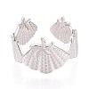 Adjustable 304 Stainless Steel Cuff Rings for Women RJEW-N052-01P-2