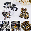 3Pcs 3 Styles Animal Rhinestone Ornament Accessories PATC-GF0001-44-6