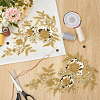 1Pair Flower Lace Polyester Embroidery Organza Ornament Accessories DIY-CY0002-32A-4