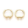 Brass Hoop Earring Finding KK-N261-60G-1