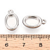 304 Stainless Steel Pendant Cabochon Settings STAS-N114-47P-3