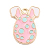 Easter Alloy Enamel Pendants ENAM-P251-A01-KCG06-1