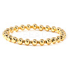 Brass Round Beads Stretch Bracelets for Women QZ7460-3-1
