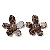 Opaque Leopard Print Cellulose Acetate(Resin) Pendants FIND-C088-02B-1