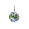 Flower Faceted K9 Glass Suncatchers PW-WG401CC-01-4