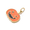 304 Stainless Steel Enamel Halloween Theme Charms STAS-Z164-03G-08-2