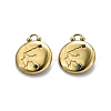 PVD Vacuum Plating 304 Stainless Steel Rhinestone Pendants STAS-R130-01G-05-1