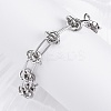 Tarnish Resistant 304 Stainless Steel Link Chain Bracelets X-BJEW-Z011-09P-4