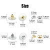 340Pcs 4 Style 304 Stainless Steel Friction Ear Nuts & Bullet Clutch Earring Backs Sets STAS-YW0001-82-3