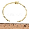 Brass Micro Pave Clear Cubic Zirconia Cuff Bangles for Women KK-CBAED06-08B-G-4