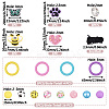 DIY Rings & Bees Silicone Pendant Decoration Making Kit DIY-TA0010-11-2