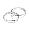 Tarnish Resistant 201 Stainless Steel Hoop Earrings LS-EJEW-A052-27E-2