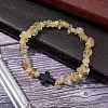 Natural Citrine Chips Stretch Bracelets for Women Men BJEW-JB11341-01-1