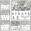 60Pcs 10 Styles Alloy Pendants FIND-YW0006-44-2