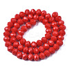 Electroplate Glass Beads Strands EGLA-A044-P4mm-A22-3