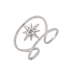 304 Stainless Steel Open Cuff Rings Findings RJEW-A079-10E-P-1