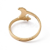 Ion Plating(IP) 201 Stainless Steel Moon & Star Adjustable Ring for Women LS-RJEW-K238-08G-2