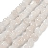 Natural White Jade Beads Strands G-P497-01E-25-1