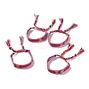 Polyester-cotton Braided Rhombus Pattern Cord Bracelet FIND-PW0013-001A-09-1