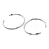 304 Stainless Steel Cuff Bangles for Women Men STAS-B082-08P-4