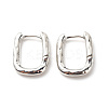 Brass Oval Hoop Earrings for Women EJEW-G306-02P-1