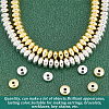 4 Strands 2 Colors Electroplate Non-magnetic Synthetic Hematite Beads Strands G-BC0001-42-4