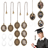12Pcs 2 Styles Alloy Pendant Cabochon Settings FIND-PH0010-56-1