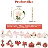 30Pcs 15 Styles Valentine's Day Theme Alloy Enamel Pendants ENAM-FS0004-22-4