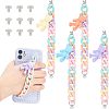 4Pcs 4 Style Acrylic Curb Chain for DIY Mobile Straps AJEW-CA0002-39-1