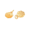 925 Sterling Silver Flower Charms with Jump Rings & 925 Stamp STER-P060-03G-2