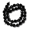 Natural Black Onyx  Beads Strands G-Z119-A04-03-4